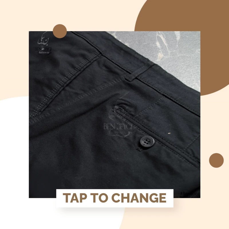 شلوار کتان کلاسیک مردانه