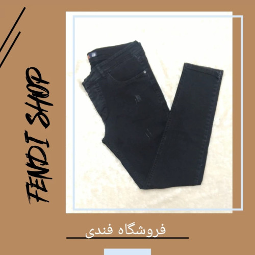 شلوار لی زغالی مردانه