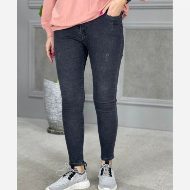لی اسکینی زنانه رنگ زغال سنگی
