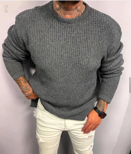 بافت یقه گرد مردانه