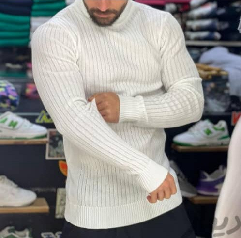 بافت یقه اسکی ضخیم