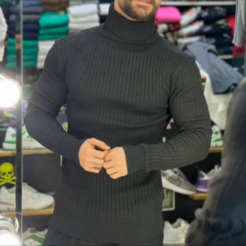 بافت یقه اسکی ضخیم