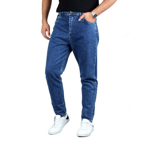 شلوار لی مام استایل مردانه آبی