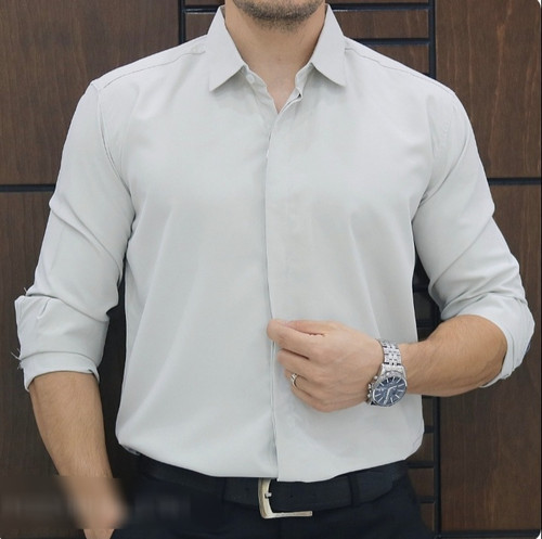 پیراهن دوشین دکمه مخفی مردانه