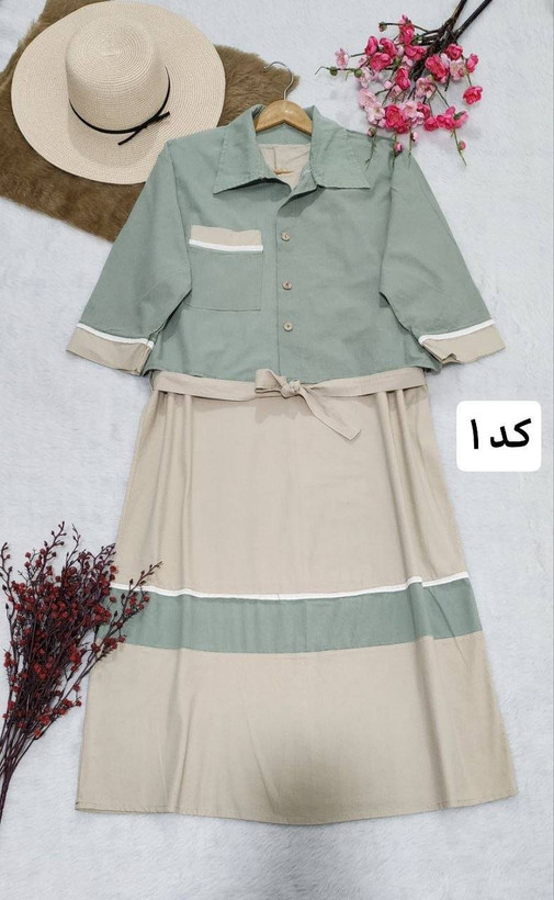 ست سارافون و کت زنانه جنس لنین